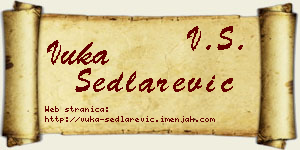 Vuka Sedlarević vizit kartica
